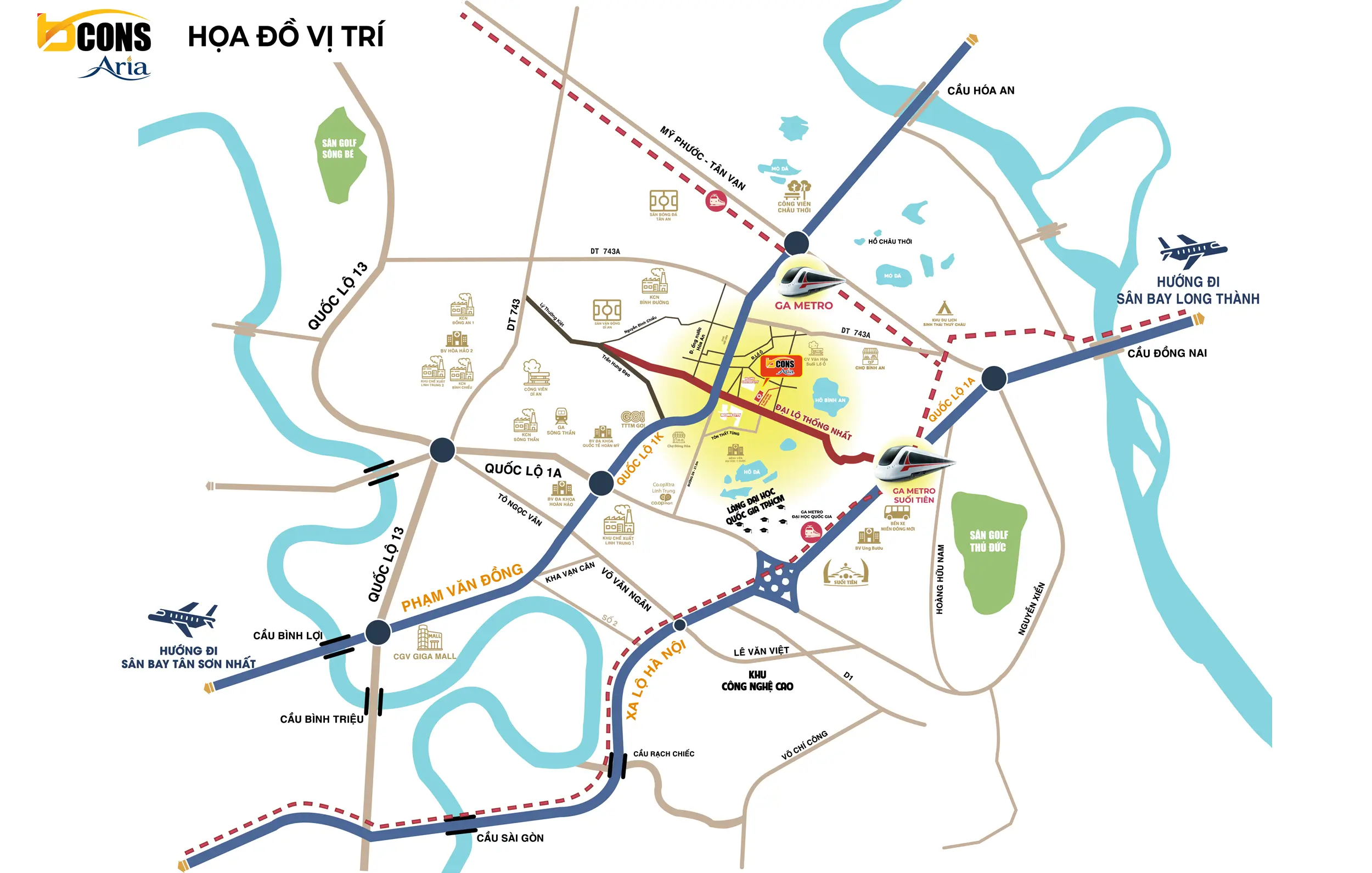 Họa Đồ Vị Trí Bcons Aria