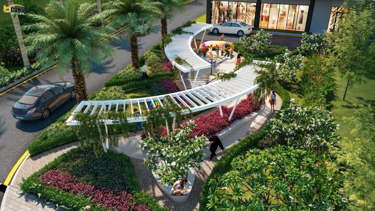 Công viên cây xanh và không gian sống an ninh 24/7 khép kín tại dự án Bcons City Life